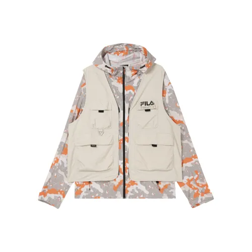 FILA Бежевый Мужской Джинсовые Куртки