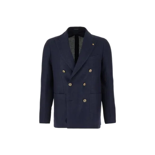 Tagliatore Бизнес-костюм Пальто Мужской Морской Синий