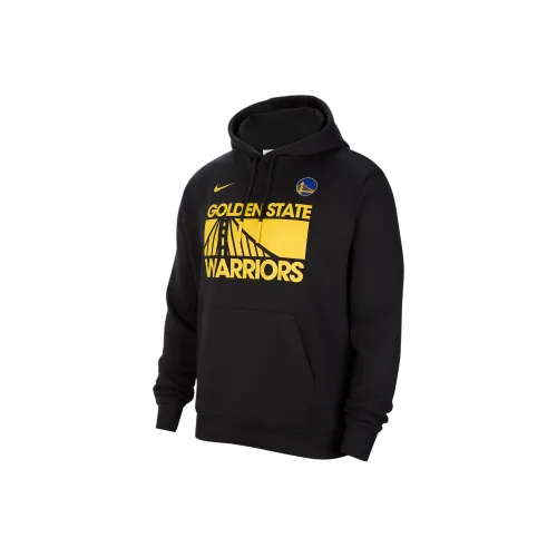 Nike x NBA Golden State Warriors Club Свитшот Мужской Черный
