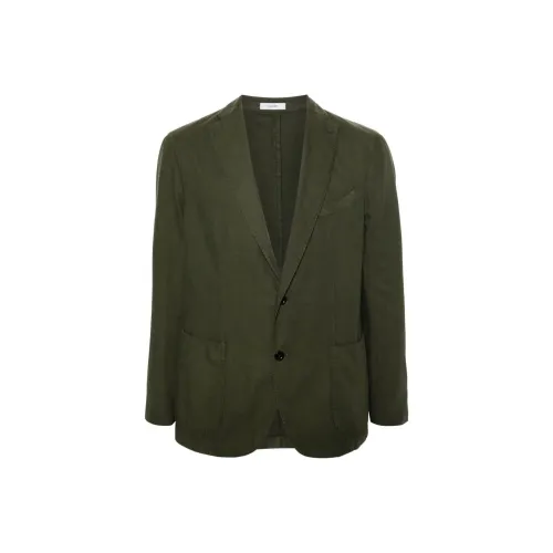 Больгиоли Бизнес Костюм Пальто Мужской Оливково-зеленый