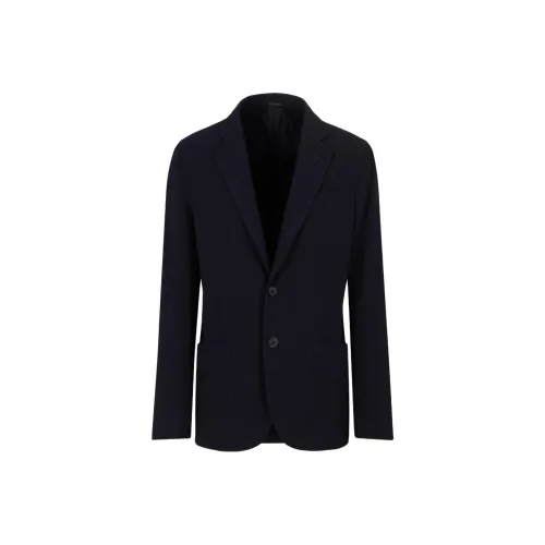 AMANI SS24 Бизнес Костюм Пальто Мужской Полуночный Синий Цвет