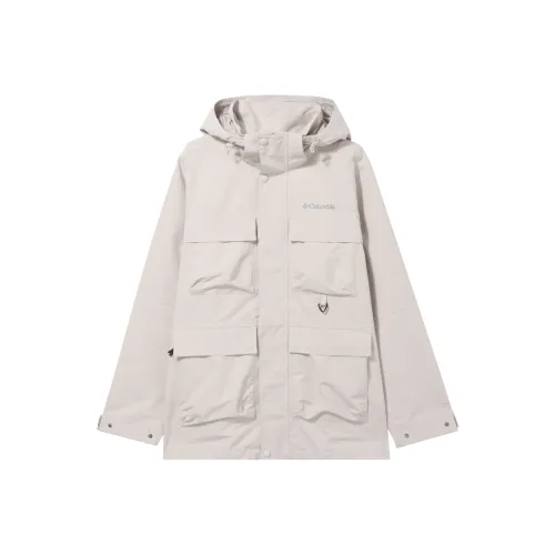 Columbia Transit Водонепроницаемый и Теплый Ветровка Мужской Экрю