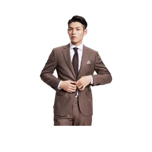 BY CREATIONS Бизнес костюм мужской кофе