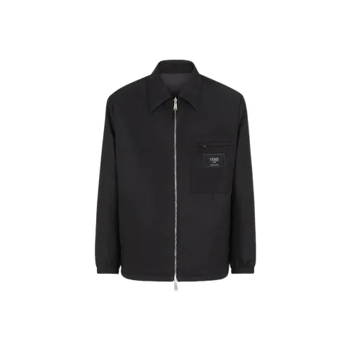 FENDI SS22 Хлопковый пуховик Мужской Черный