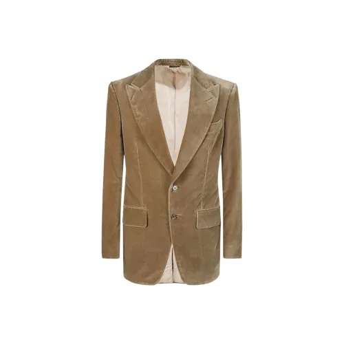 TOM FORD Бизнес-костюм Пальто Мужской Коричневый