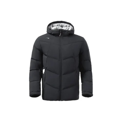 LiNing Training Collection Fitness Collection Down Jacket Men's Black