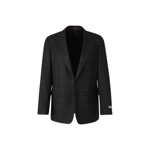 Canali Бизнес-костюм Пальто Мужской Черный