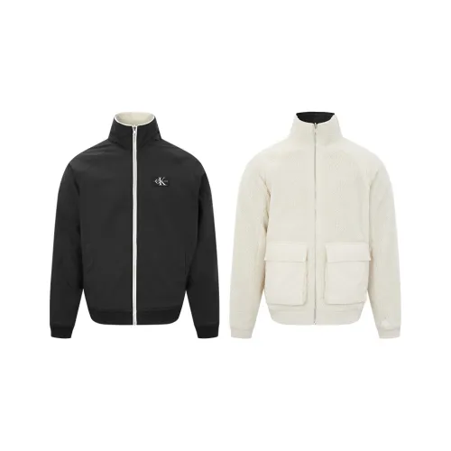 CALVIN KLEIN Куртка Унисекс Черный Белый Два Тон