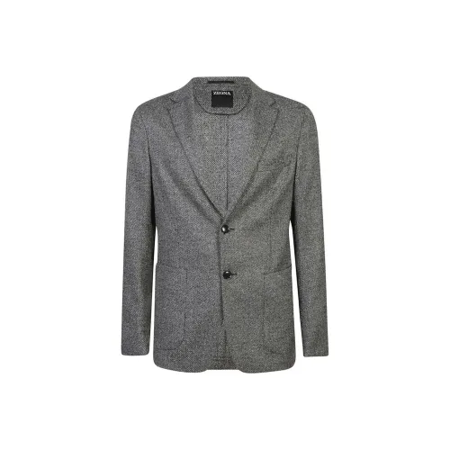 Zegna Бизнес-костюм Пальто Мужское Серое