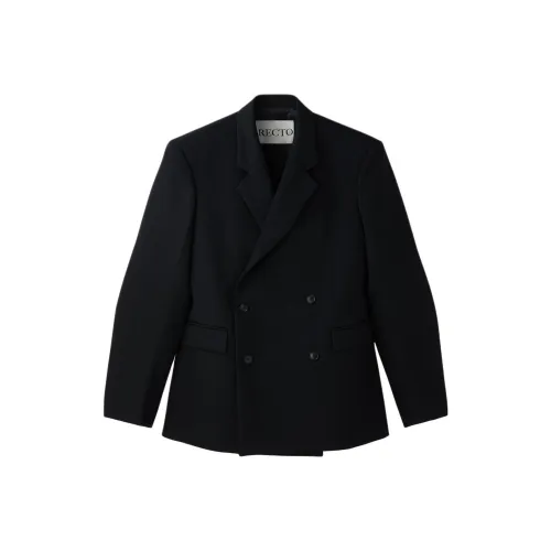 RECTO FW24 DUNE HOURGLASS SILHOUETTE TAILORED JACKET Бизнес костюм мужской черный