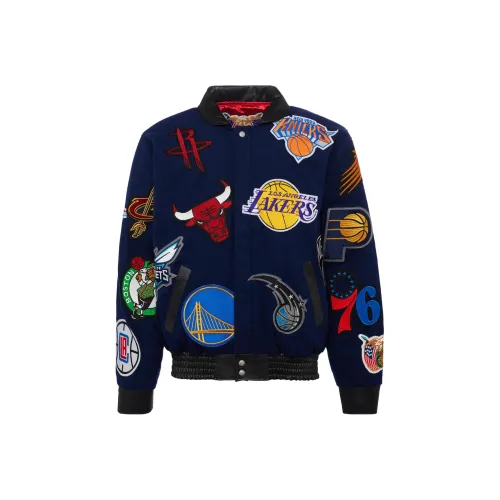 JEFF HAMILTON Темно-синие унисекс куртки