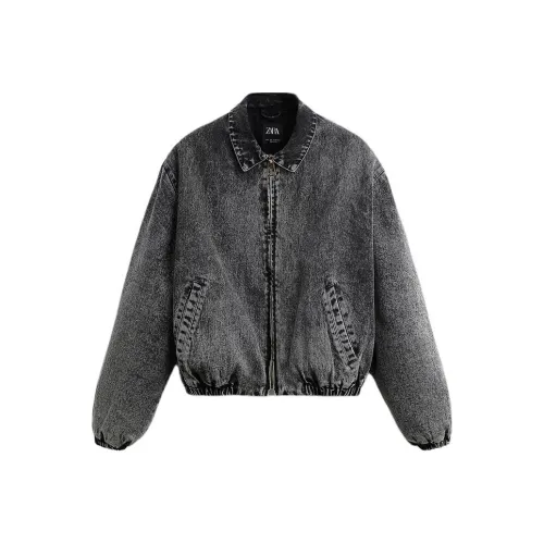 ZARA Черные Мужские Джинсовые Куртки