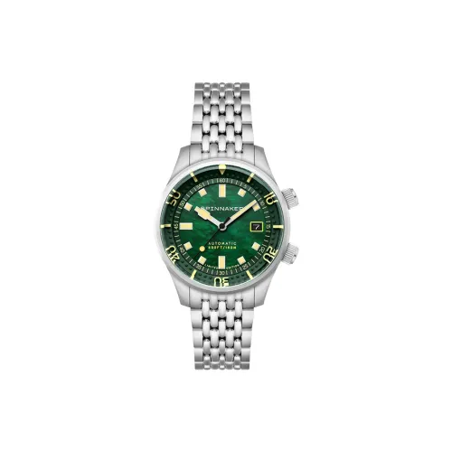 SPINNAKER Мужские часы Автоматический механический механизм Зеленый циферблат