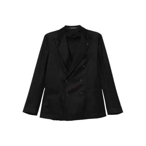 Tagliatore SS24 Бизнес-костюм Пальто Мужской Черный