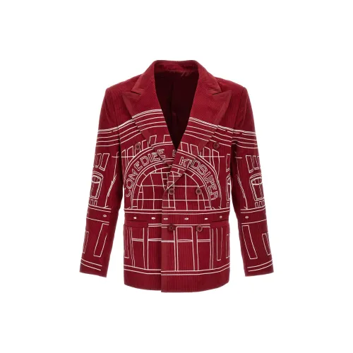 KIDSUPER STUDIOS Деловой костюм мужской красный