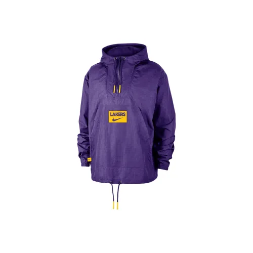 Nike x NBA Los Angeles Lakers Club Куртка Мужская Field Фиолетовый Желтый