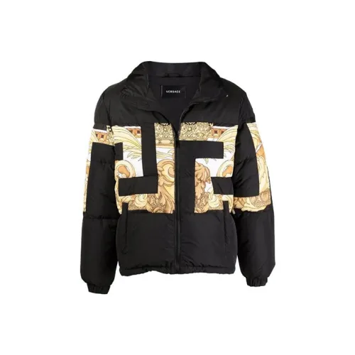 VERSACE Мужские черные пуховики