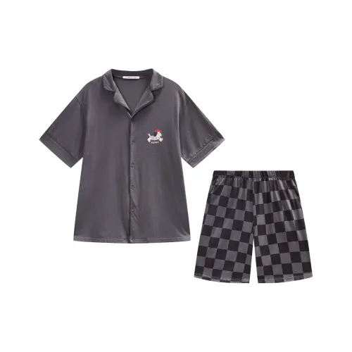 GUKOO Пижамный комплект мужской кокосовый серый