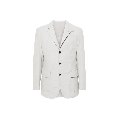 Eleventy FIRSTCLASS Made IN Italy SS24 Бизнес Костюм Пальто Мужской Серый