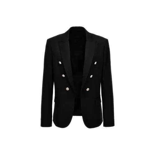 BALMAIN Бизнес-костюм пальто мужской черный