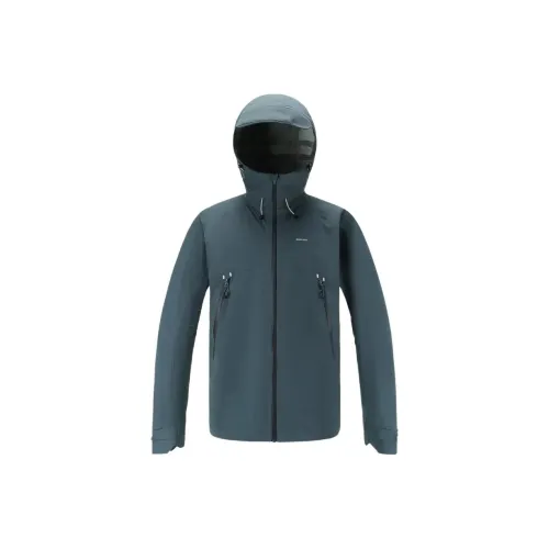 DECATHLON MH500 Водонепроницаемый Ветрозащитный And Дышащий Ветровка Мужской Темно-синий Кирпич