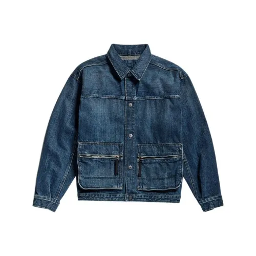 STAR RAW Blue Men's Denim Jackets