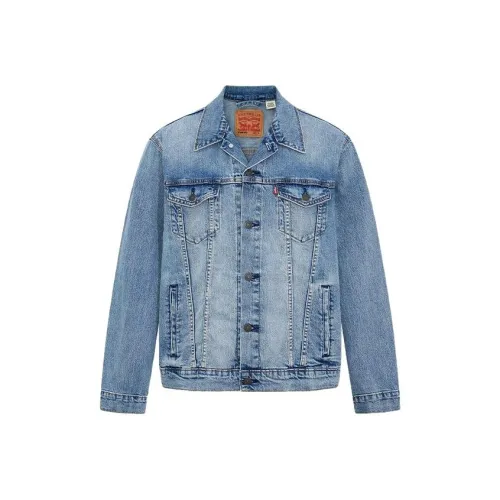 Levis Blue Men's Denim Jackets Левис Синий Мужские Джинсовые Куртки