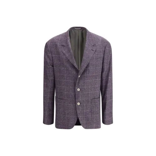 BRUNELLO CUCINELLI FW24 Бизнес-костюм Пальто Мужской Радужный цвет