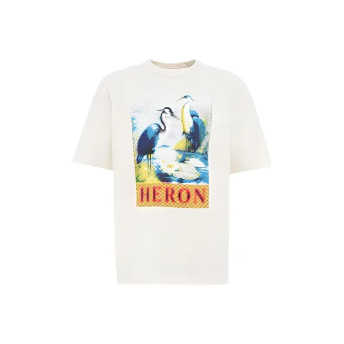 HERON PRESTON Белая Мужская T-Рубашка