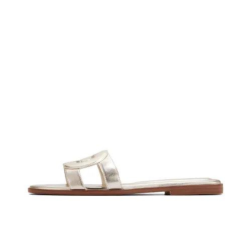 COLE HAAN Кожаный пэчворк устойчивый к поте и истиранию женские слипоны золотой