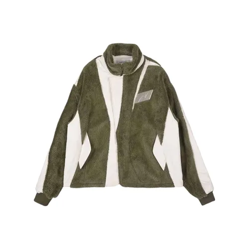 BLINDNOPLAN Однотонный Воротник-стойка Свободный крой Пуховая куртка Унисекс