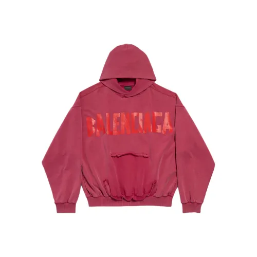 Balenciaga Свитшот Свободного кроя Мужской Красный