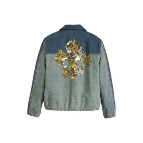 Levi's x Denim Tears SS25 Куртки и Пальто Мужской Синий