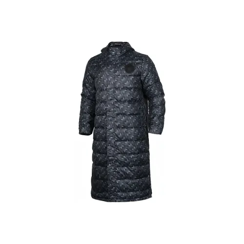 Adidas Длинный С капюшоном Пуховик Пуховик Мужской Черный