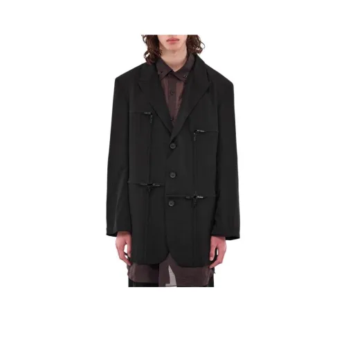 Yohji Yamamoto Pour Homme Куртки и Пальто Мужской Черный