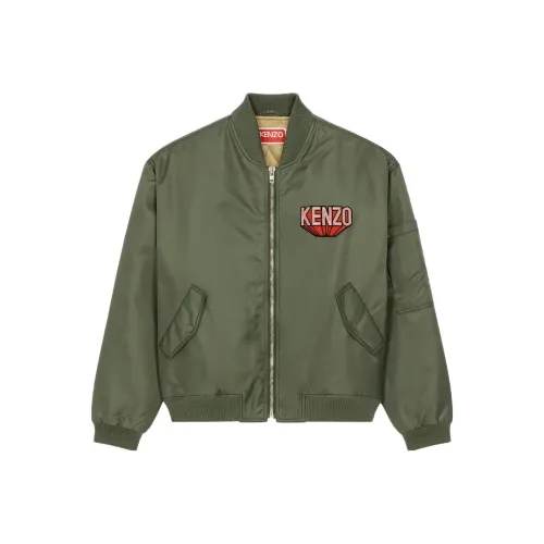 KENZO Оливково-зеленый Мужские Куртки
