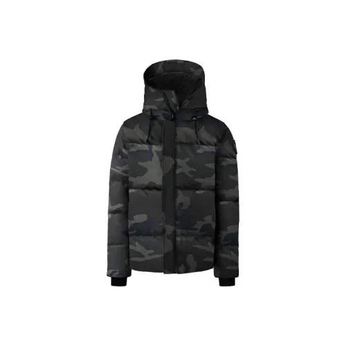 Canada Goose Пуховик Мужской Камуфляж Черный