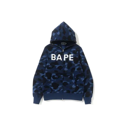A BATHING APE Bape Свитшот Унисекс Камуфляж Синий
