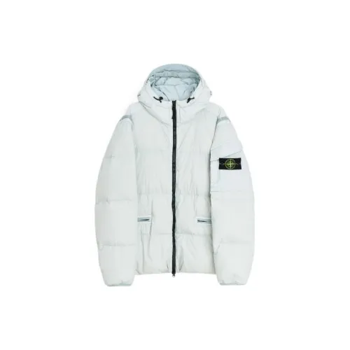 STONE ISLAND Пуховик Зимний Мужской Pearl Gray