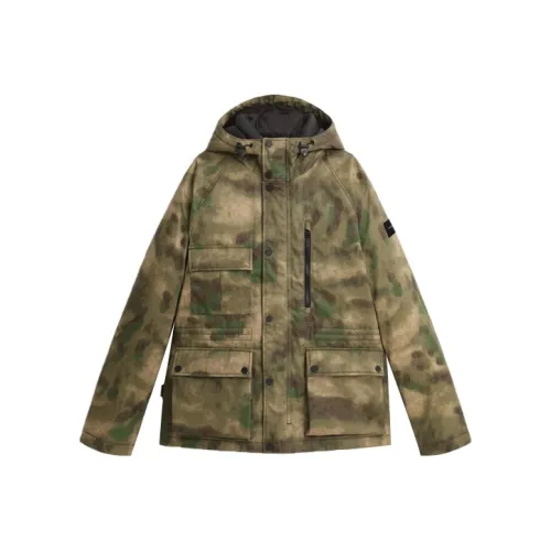 WOOLRICH Армейский зеленый Мужской пуховик