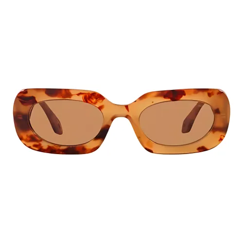 GIORGIO ARMANI Ацетат Нерегулярная форма Солнцезащитные очки Женские Коричневый