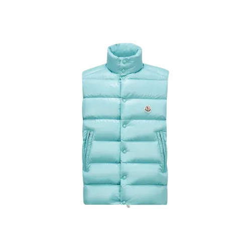 Moncler Tibb Series Жилет Мужской Аква Зеленый