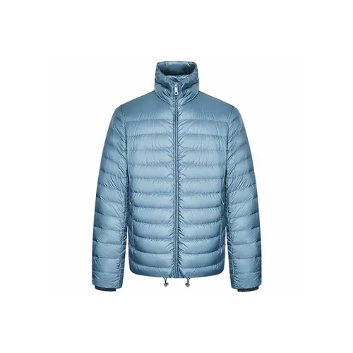PRADA Пуховик Мужской Синий Серый
