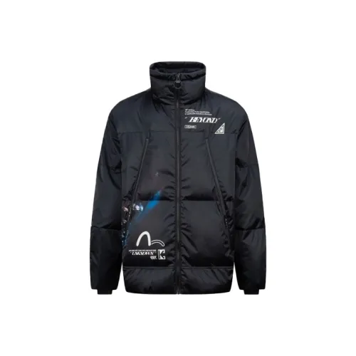 EVISU Черный Мужской Пуховик