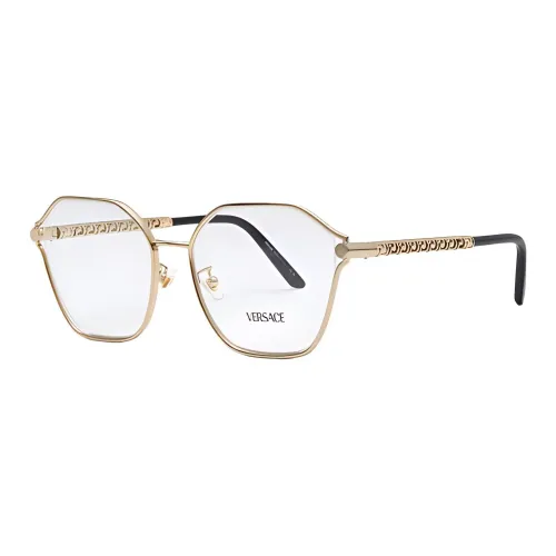 VERSACE Металл Круглые Оправы для очков Женские Золотые