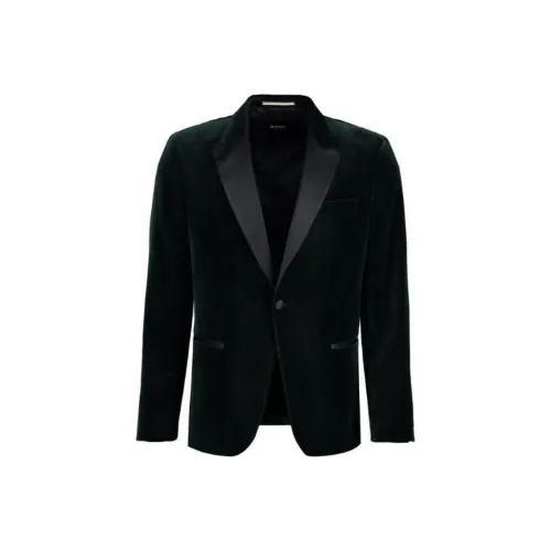 Hugo Boss Бизнес-костюм мужской зеленый