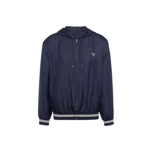 PRADA Куртки и Пальто Мужской Морской Синий