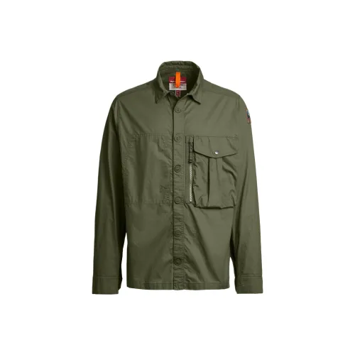 PARAJUMPERS Зеленые Мужские Рубашки