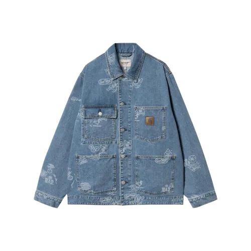 Carhartt WIP FW24 Denim Jacket Unisex Blue Кархартт WIP FW24 Деним Куртка Унисекс Синий