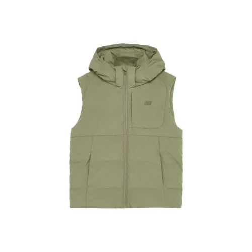 New Balance Sports Life Collection Пуховый жилет Мужской Армейский зеленый